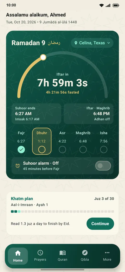 Ramadan countdown